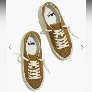 NWOT Madewell Sidewalk Low Top Sneakers in Mini Leopard